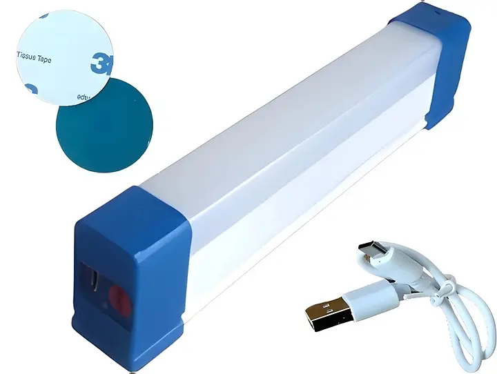 Акумуляторна LED лампа 20W світильник з магнітами USB зарядка ліхтар 20см 3 режими 2000мАч UKC BK-152 1316 - фото 3