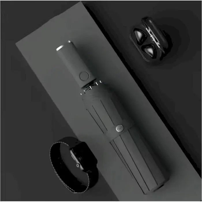 Автоматична парасолька Zuodu Umbrella LED ZD220 чорна - фото 5