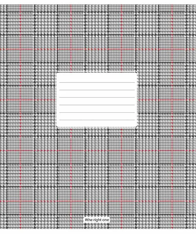 Зошит загальний Школярик Houndstooth print у лінію 12 аркушів 30 шт. (012-3387L) - фото 2