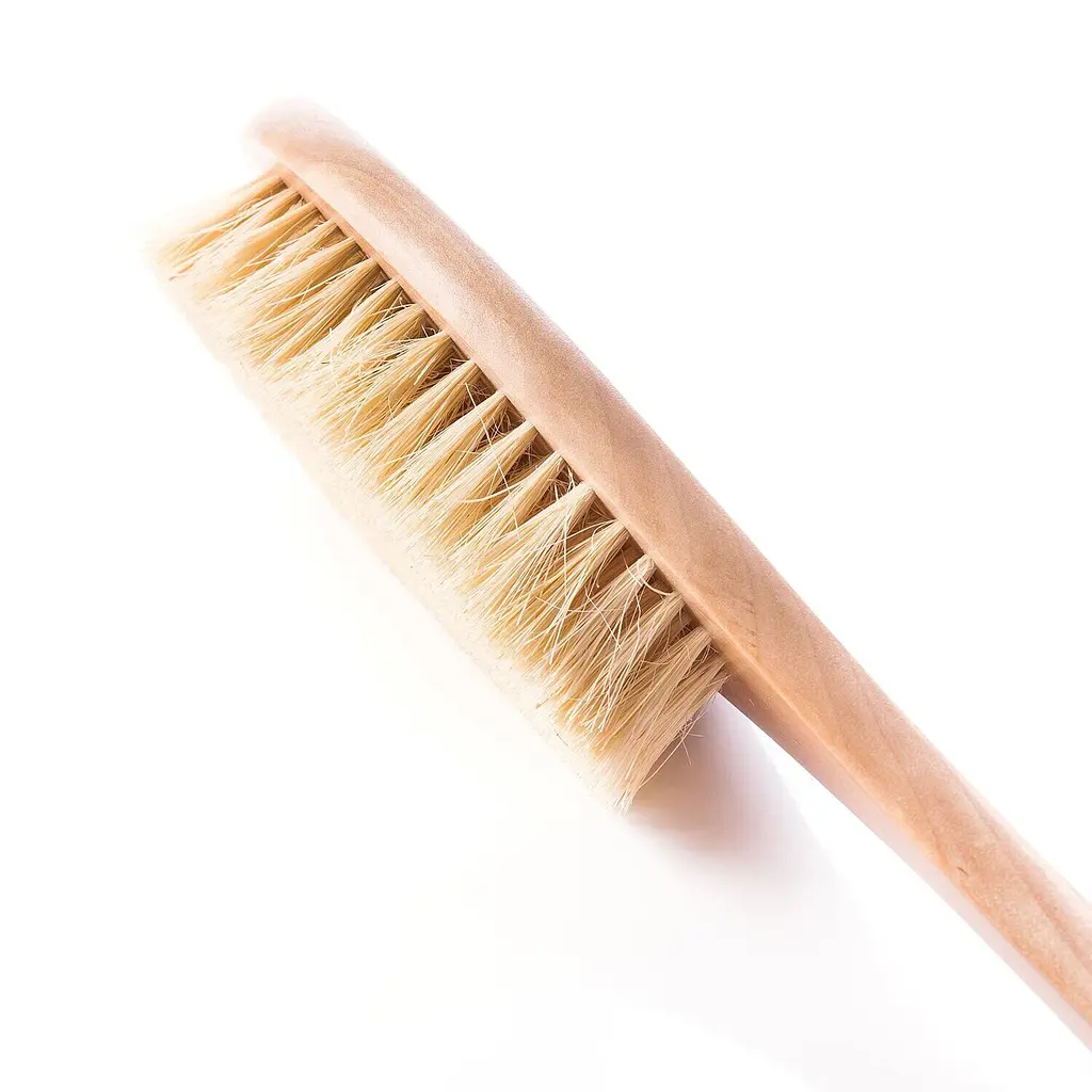 Щетка для сухого массажа сизалевая Hillary + Скраб для тела парфюмированный Perfumed Oil Scrub Flowers Hillary 200 г - фото 6