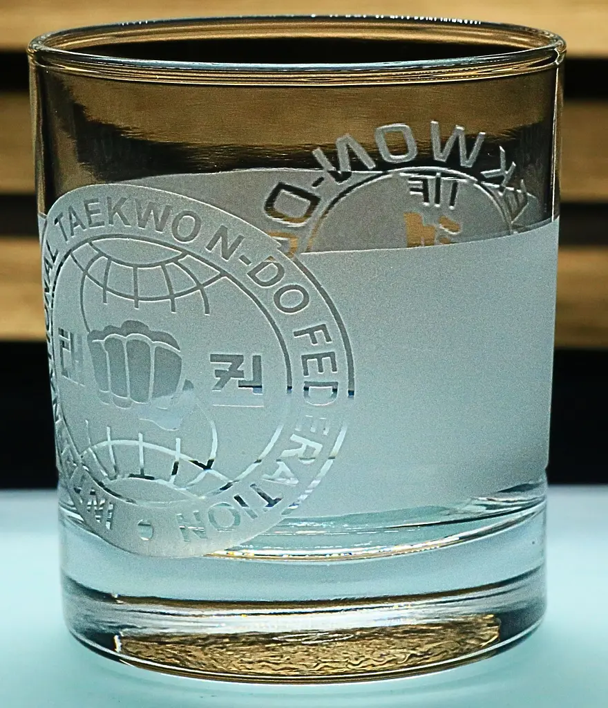 Склянка 300 мл Теквандо ITF з гравіюванням скляний стакан подарунок для спортсмена тренера - фото 3