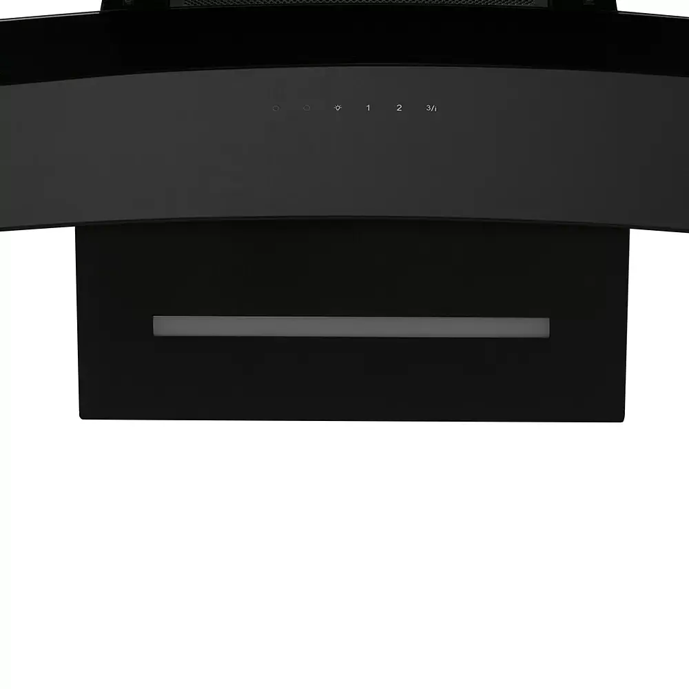 Витяжка декоративна похила Perfelli DNS 6363 B 750 BL LED Strip - фото 3