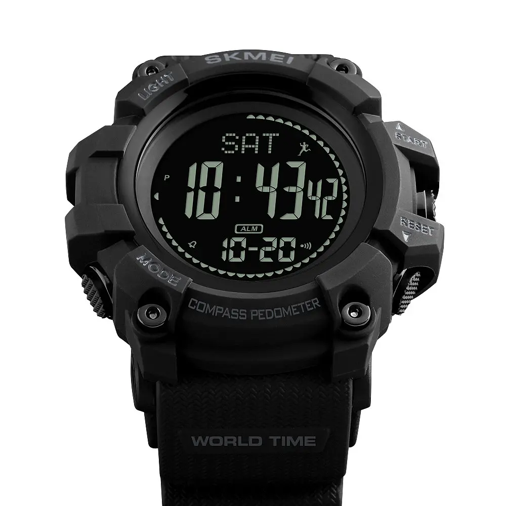 Наручний годинник чоловічий Skmei 1356 Black, 1356BK (12304) - фото 3