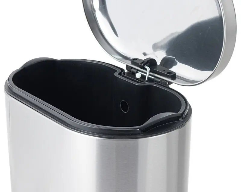 Відро для сміття з плавним закриттям овальне Mixxus Premium Strong-TC0120 SS Color 20л нержавіюча сталь MI7081, Нержавіюча сталь - фото 7