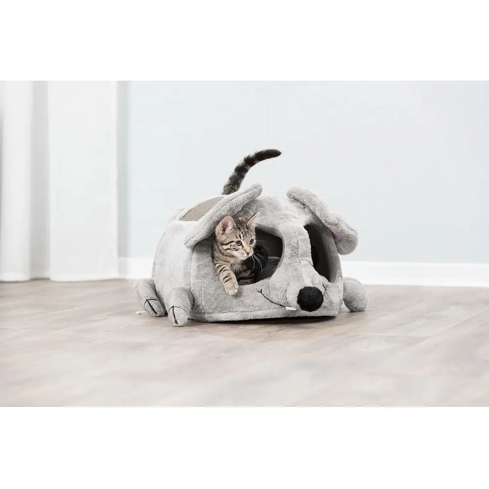 Будиночок Trixie для котів Lukas з дряпкою сірий 35х33х65 см [CD] - фото 8