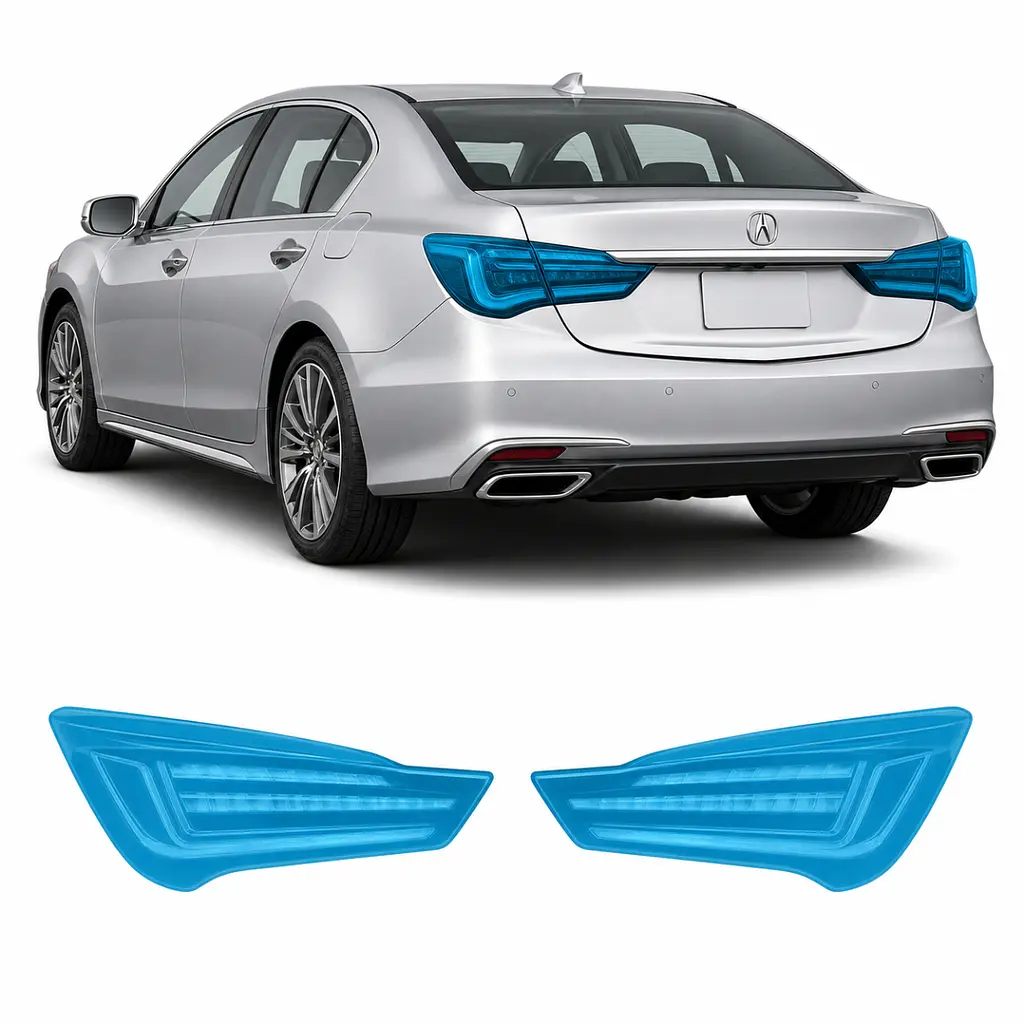 Антигравійна захисна бронеплівка за лекалами для Acura RLX I facelift 2018-2020 - задні ліхтарі стопи