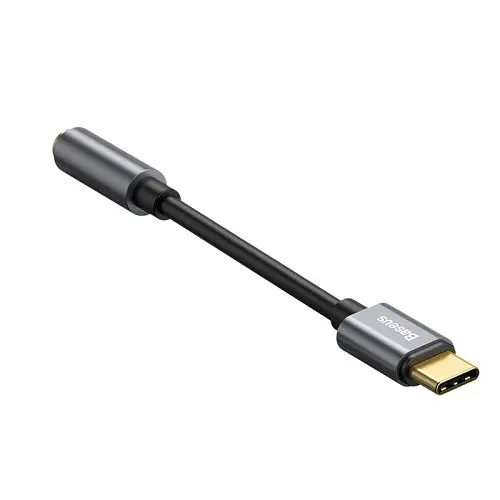 AUX-адаптер Baseus Type-C Male to 3.5mm Female Adapter L54 Deep сірий CATL54-0G - фото 3