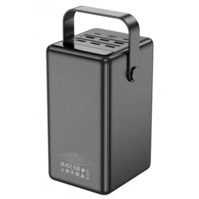 Батарея універсальна HOCO 100000mAh Endure 22.5W PD, QC, LED Lamp, Black (DB03 / 714721) - фото 2