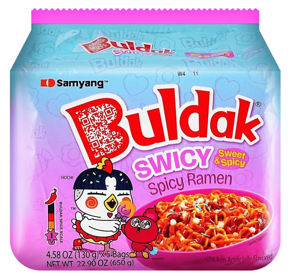 Локшина Samyang Buldak Swicy Sweet and Spicy Chicken Flavored Ramen Noodles 5шт х 130г
