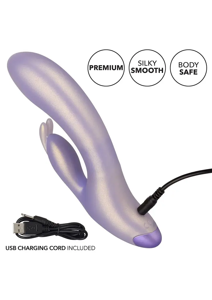 Вібратор-кролик Calexotics G-Love G-Bunny 19 см (фіолетовий) - фото 4
