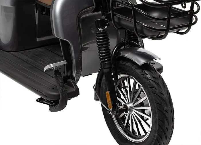 Электроскутер Трехколесный 4-местный Crosser TR-4 VAGON (1000W, 72V,24Ah) Серый - фото 10