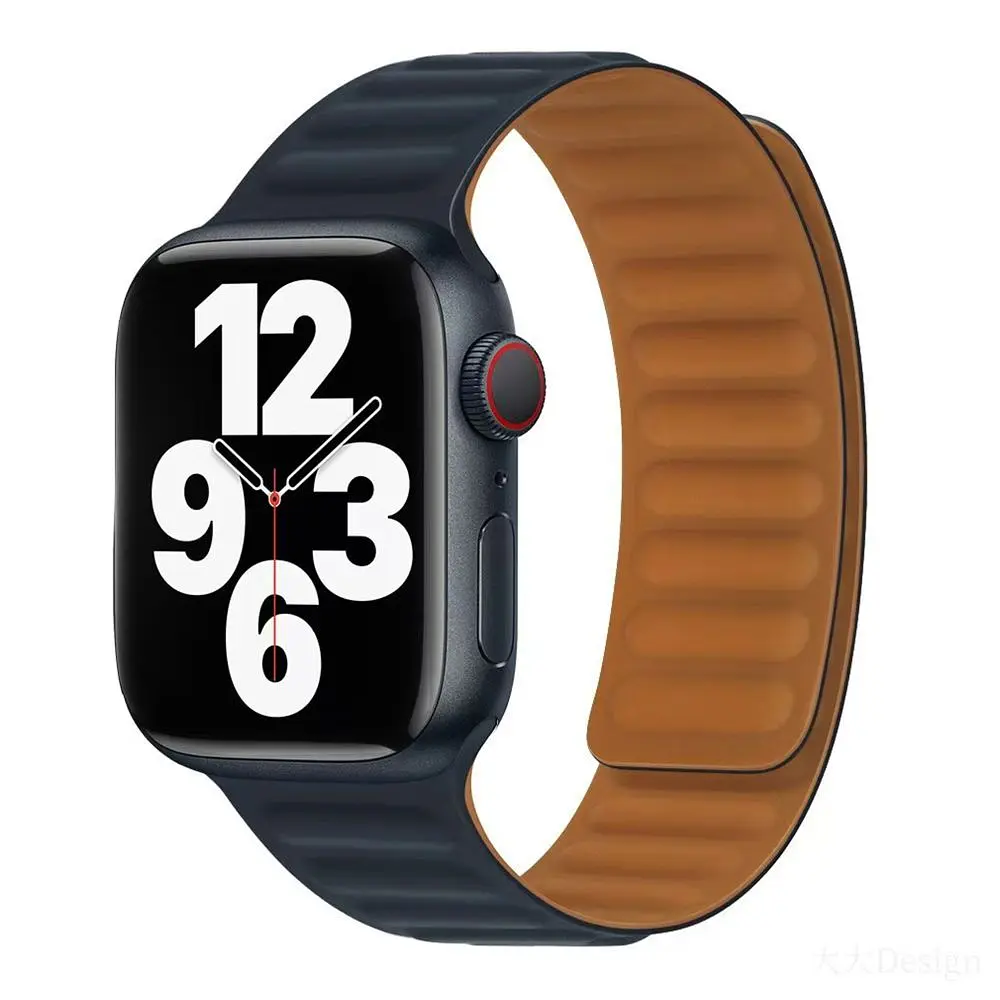 Магнітний ремінець Magnetic Soft Touch Apple Watch 41/Watch 40/Watch 38mm Midnight (37190_3610693)