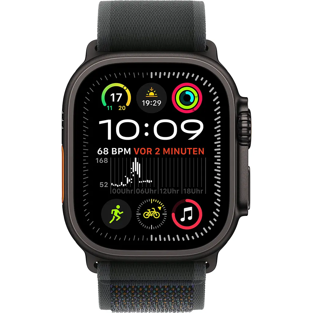 Смарт-годинник Apple Watch Ultra 2 49mm Black Titanium Case with Black Trail Loop S/M (MX4U3) [114884] - фото 2