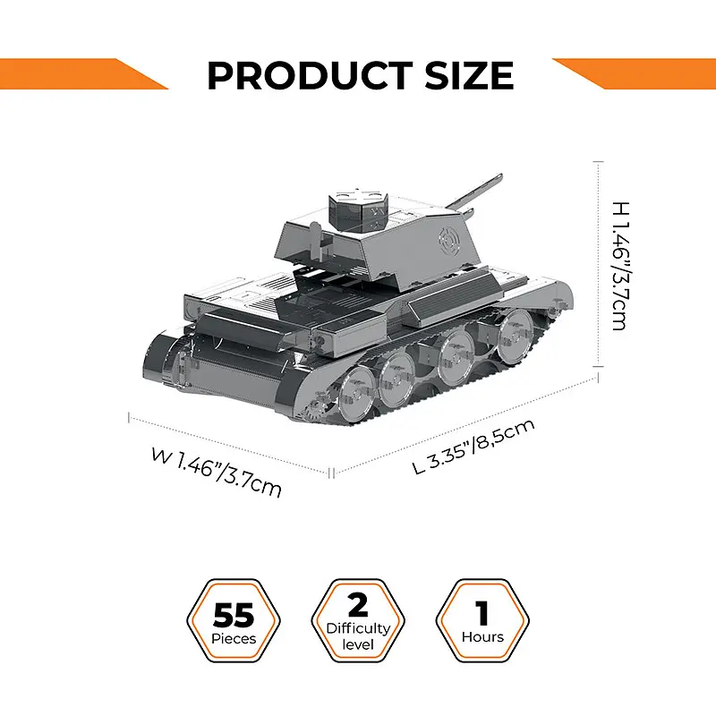 Колекційна модель Metal Time Cruiser Mk III MT064 (World of Tanks) - фото 7