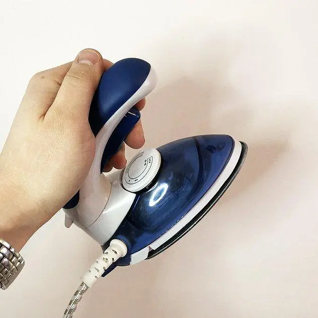 Дорожня міні праска з функцією вертикального відпарювача Mini Steam Iron HT-558B 1000Вт Синій - фото 3