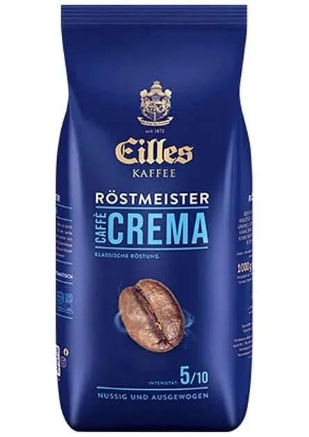 Кава зернова J.J.Darboven Eilles Kaffee Rostmesister Caffe Crema 100% арабіка 1 кг