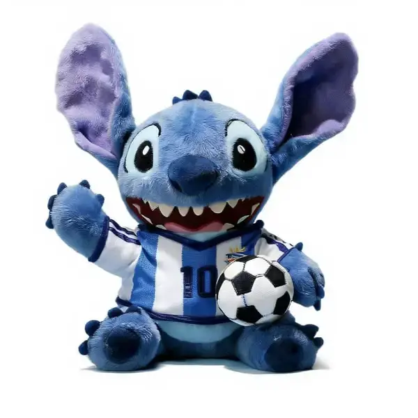 Игрушка-подушка Стич с мячом и пледом 110х140 см коралловый детский плюшевый плед игрушка подушка детская ТМ COLORFUL HOME 509-30 - фото 2