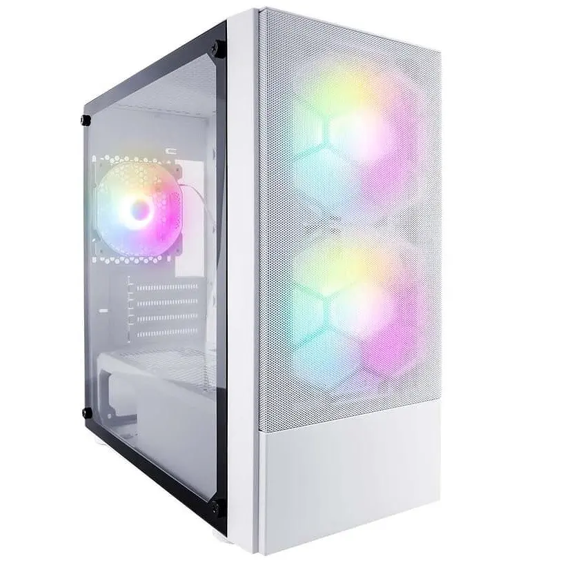 Корпус 1stPlayer X4-M-WH-2F1P-W-1F1-W, білий без БП, Mini Tower, Micro ATX/Mini ITX, 1xUSB 3.0/2xUSB 2.0, макс. CPU - 160 мм