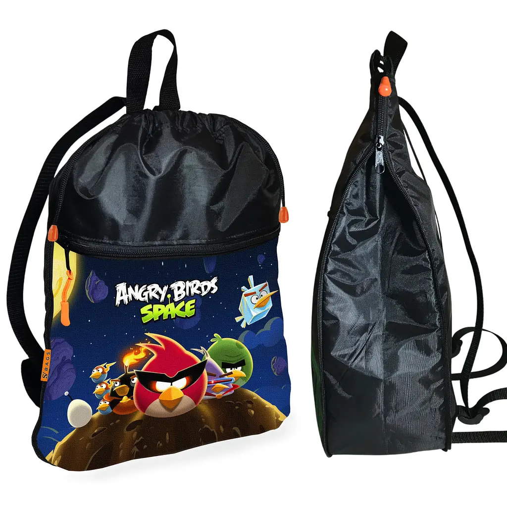 Шкільний рюкзак дитячий Angry Birds + Сумка для взуття спортивної форми рюкзак-мішок хлопчикові (01916) - фото 2