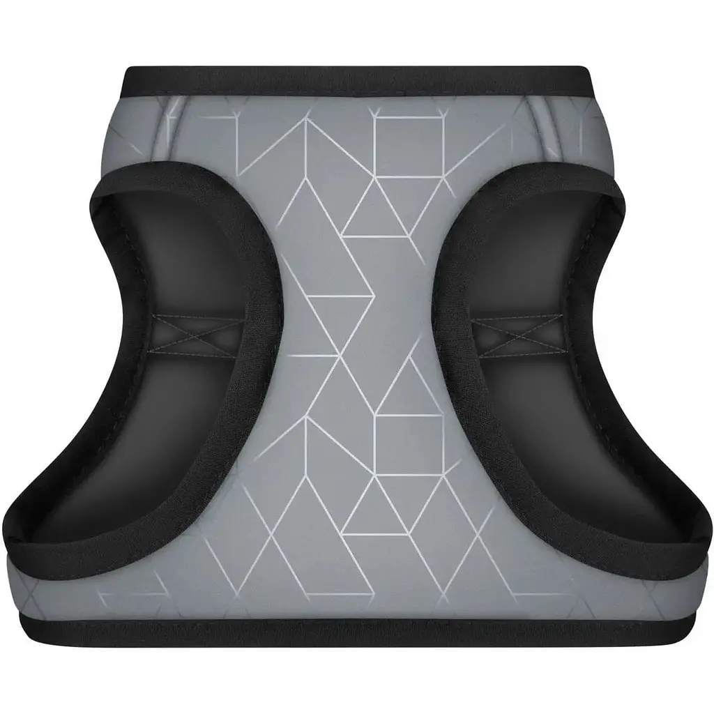 Шлея для собак м'яка Waudog Clothes Світловідбиваюча, з QR паспортом, S2, 46-50х43-45 см (2931) - фото 3