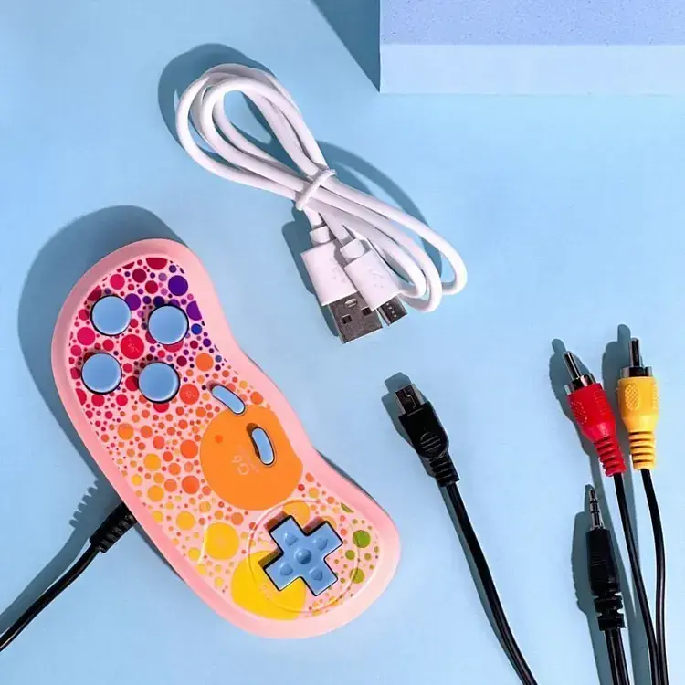 Ігрова консоль G6 портативна 3.5 дюйма 6000mAh pink - фото 3