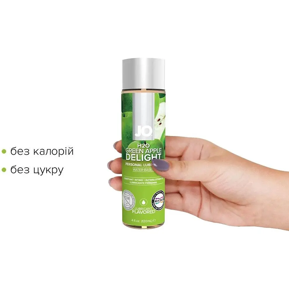 Змазка на водній основі System JO H2O - Green Apple (120 мл) - фото 2