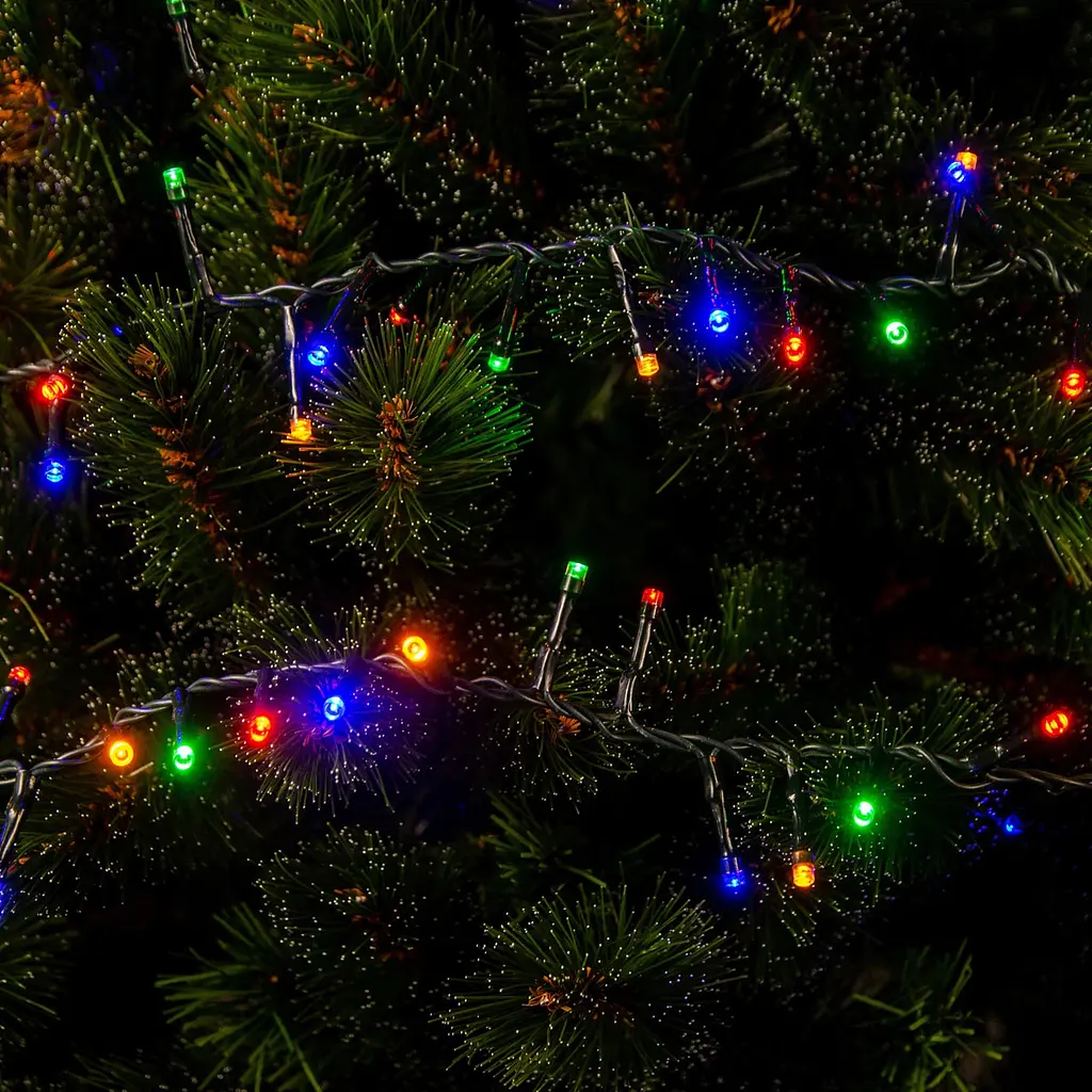 Гирлянда Chomik 200 LED мультиколор с эффектом блеска 10 м (LED9492) - фото 3
