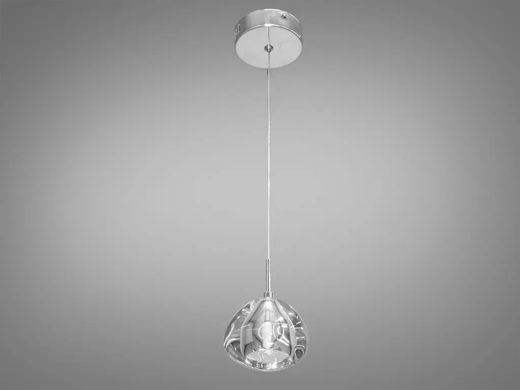 Потолочная люстра LED Diasha 3004/1HR G4, 20W, регулируемая высота, стекло, металл, современный стиль для кафе - фото 3