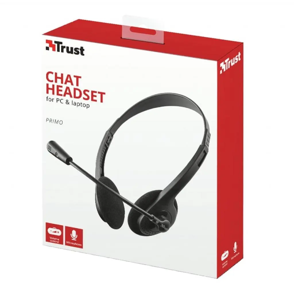 Навушники Trust Primo Chat 3.5mm BLACK (21665) - фото 7