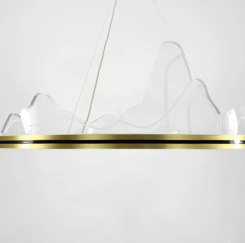 Изысканная подвесная LED люстра с имитацией высокогорья Line.F Диаметр 80см - фото 3