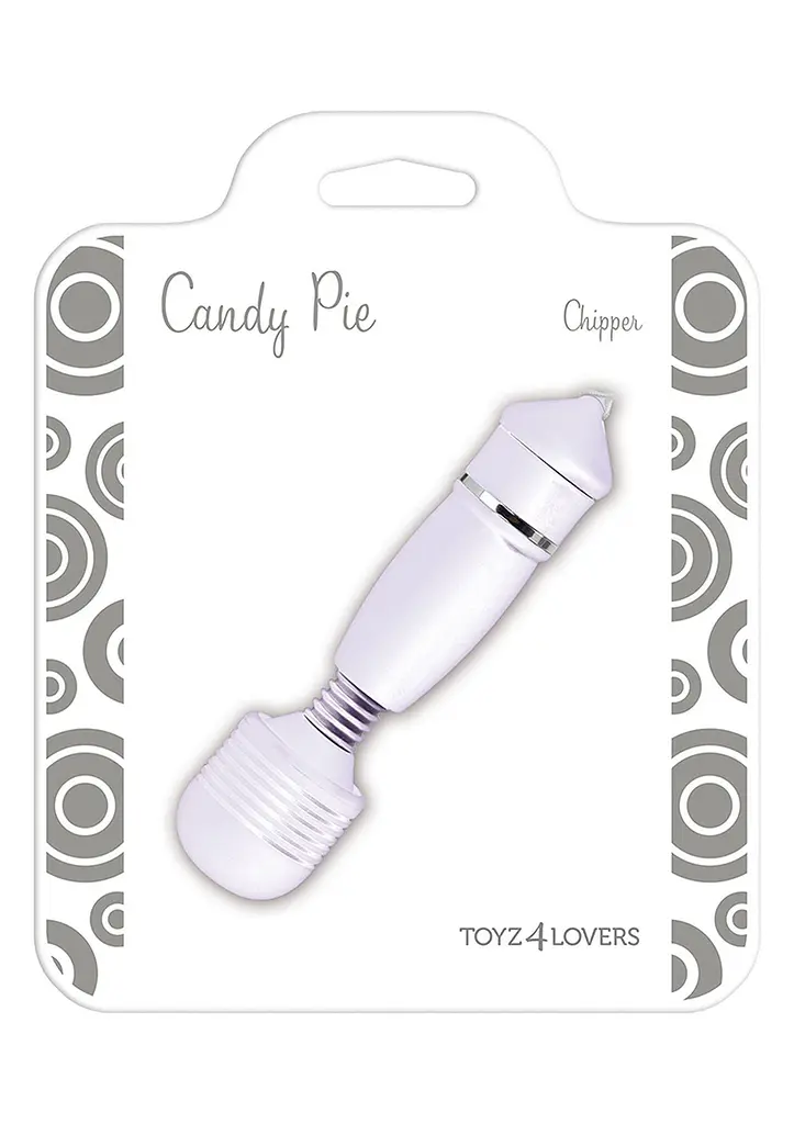 Міні-вібратор Candy Pie, 10.5 см (білий) - фото 2