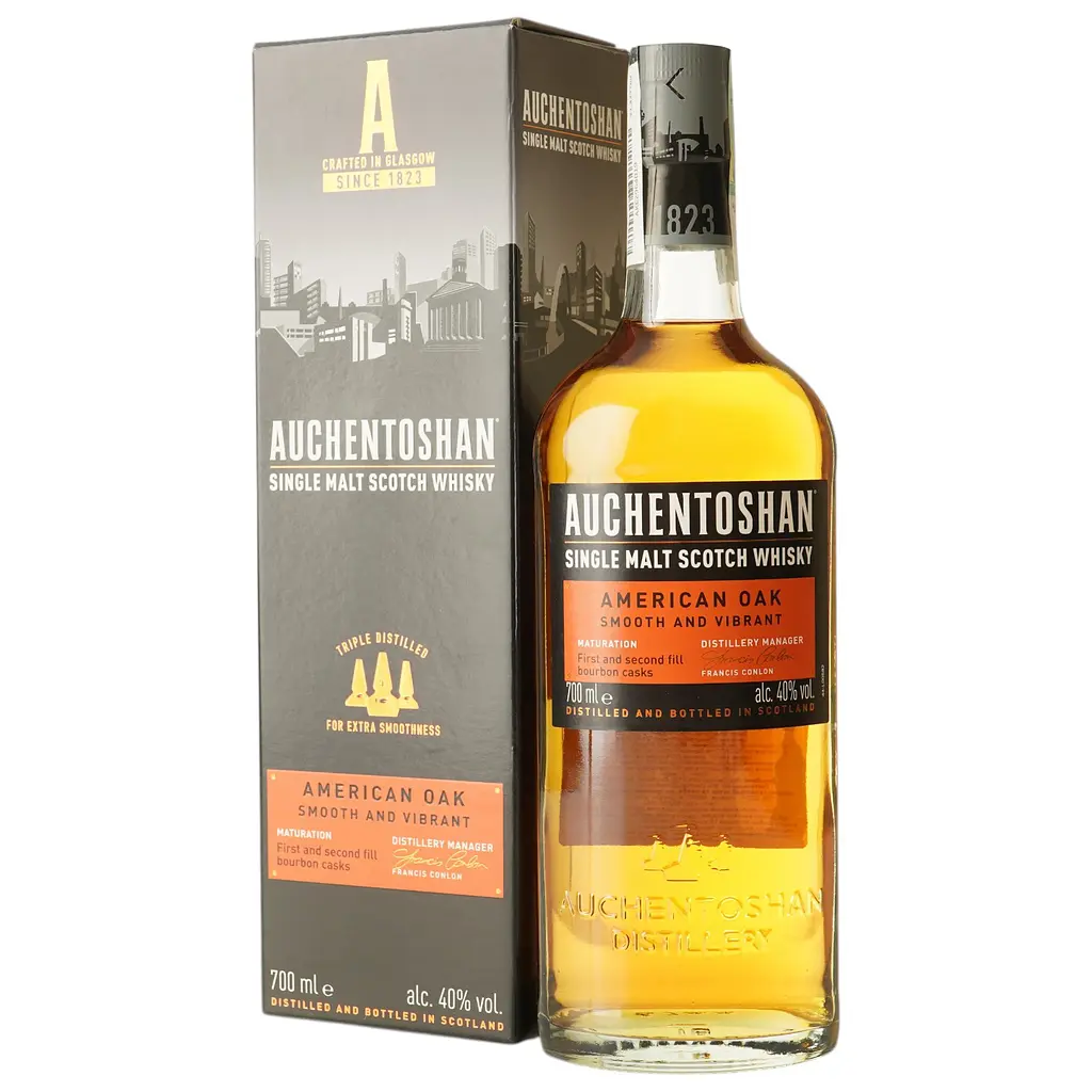Виски Auchentoshan American Oak Single Malt Scotch Whisky 40% 0.7 л - фото 2
