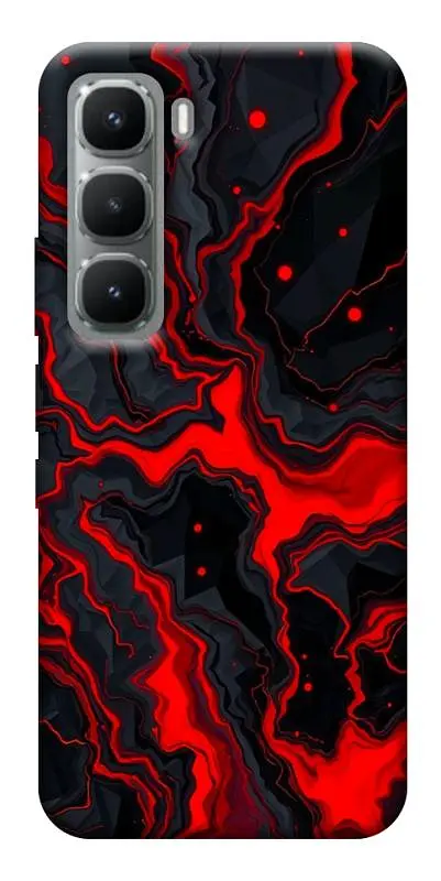 TPU чохол Demsky Black red marble для Infinix Hot 60 Pro+