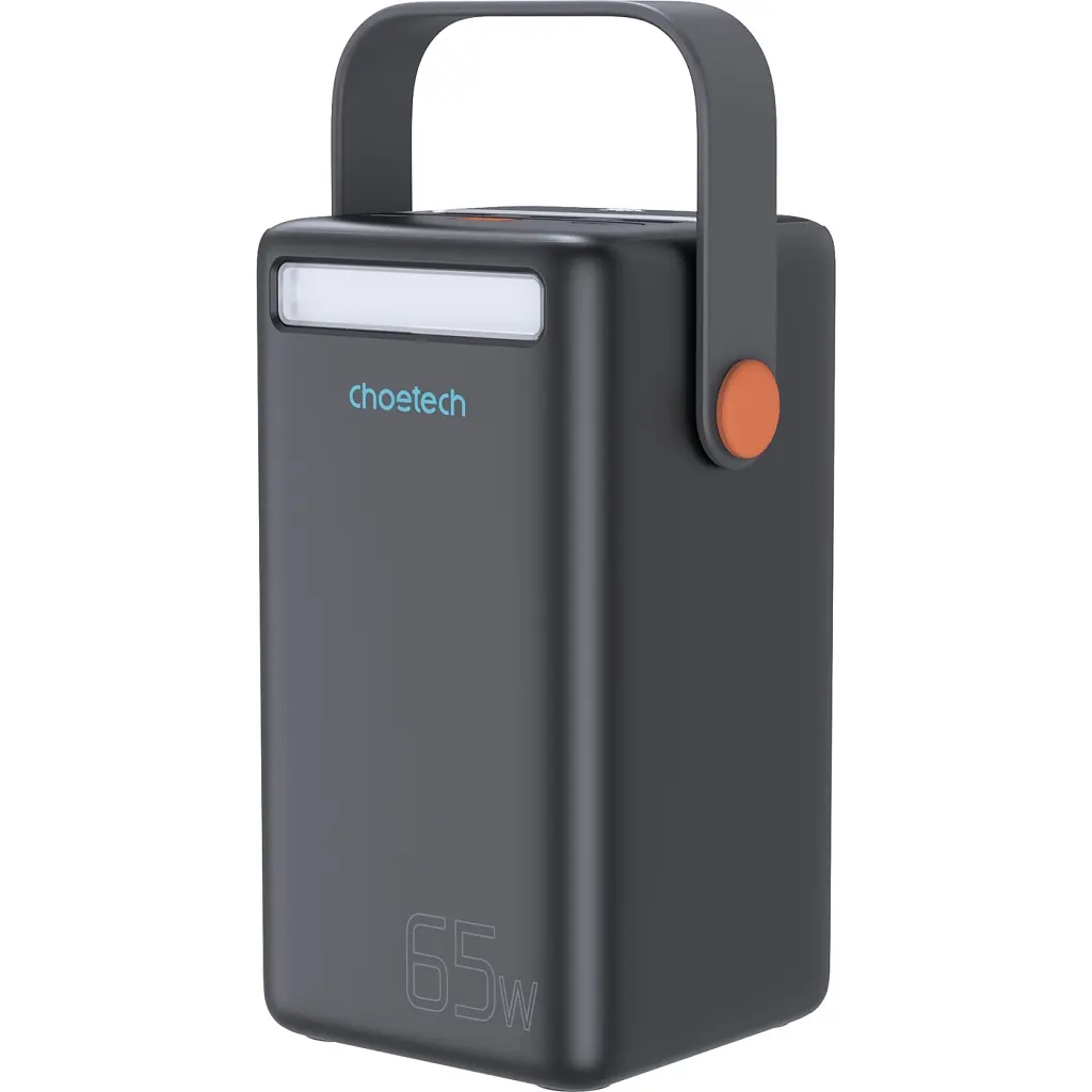 Батарея універсальна Choetech 50000mAh, PD/3.0/65W, QC/3.0/18W, USB-C, 3*USB-A, mirco USB, LED Light (B664-CCBE) - фото 2