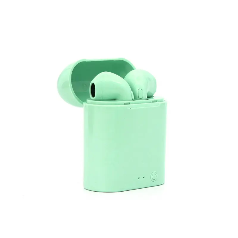 Бездротові навушники i7 Mini TWS Bluetooth гарнітура з боксом для заряджання Green (19865)
