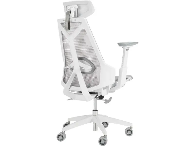 Комп'ютерне крісло для геймера Asus SL400C ROG Destrier Core Ergo Moonlight White (90GC01P0-MSG070) - фото 3