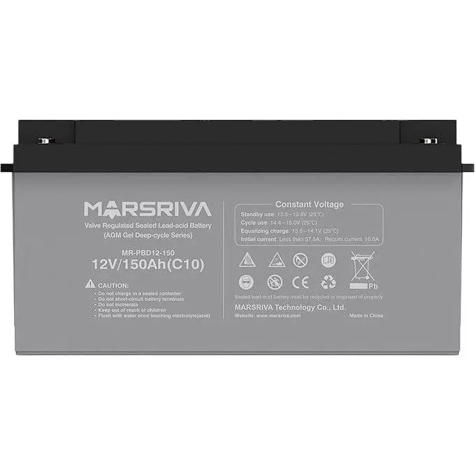 Аккумуляторная батарея Marsriva MR-PBD12-150 12V 150Ah AGM  - фото 2