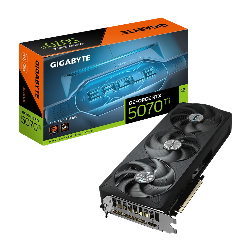 Відеокарта GeForce RTX 5070 Ti 16GB Gigabyte Eagle OC SFF (GV-N507TEAGLE OC-16GD) - фото 1