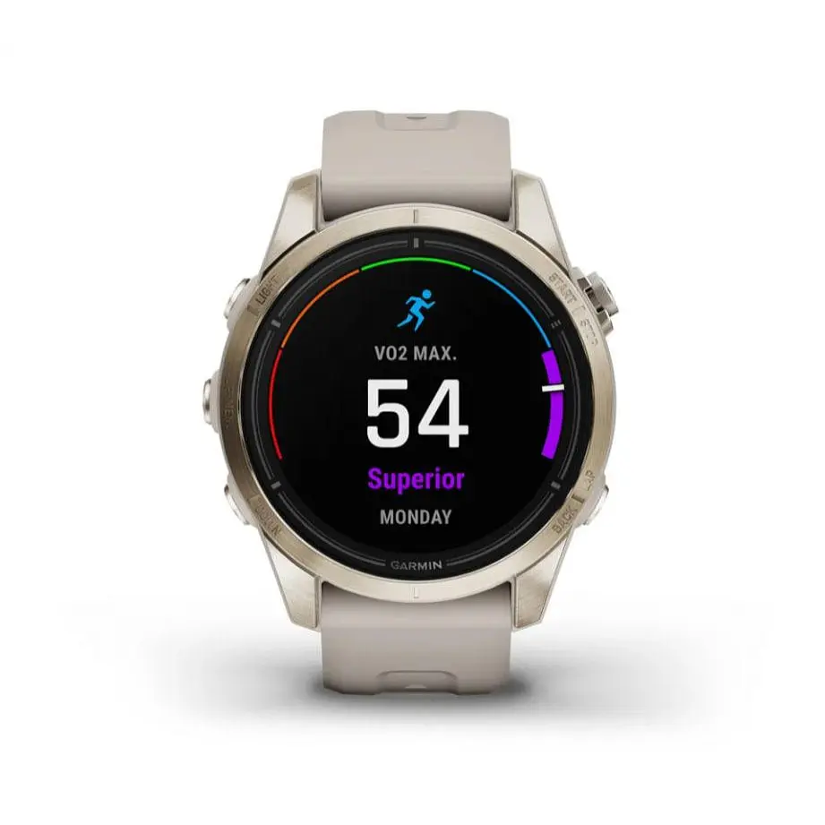 Смарт-годинник Garmin Epix Pro Gen 2 Sapphire 42 mm Soft Gold w. Light S. Band (010-02802-10/11) - фото 2