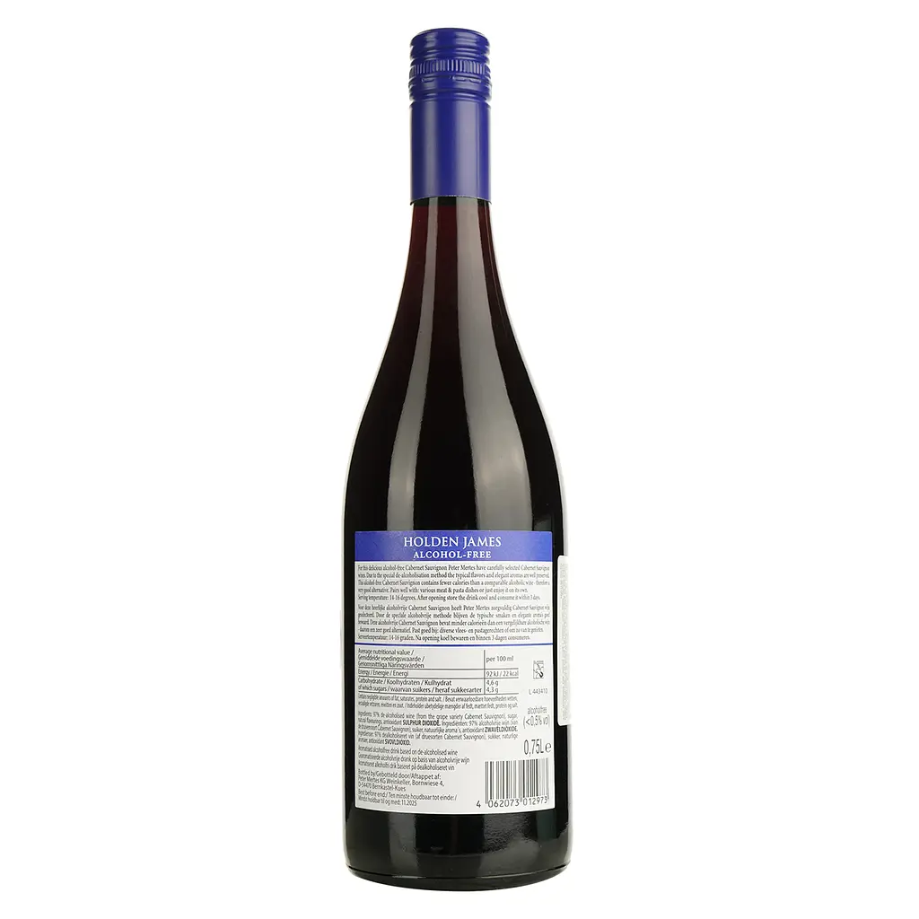 Вино безалкогольне Holden James Cabernet Sauvignon червоне напівсолодке 0,75 л - фото 2