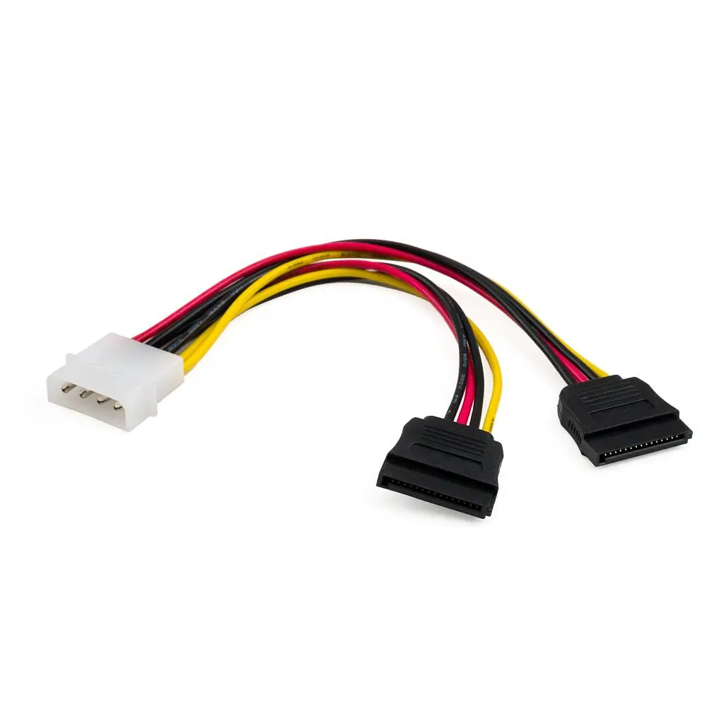 Кабель живлення SATA power 0.2m 2 connectors Vinga (VCPSATA2PW2) - фото 2