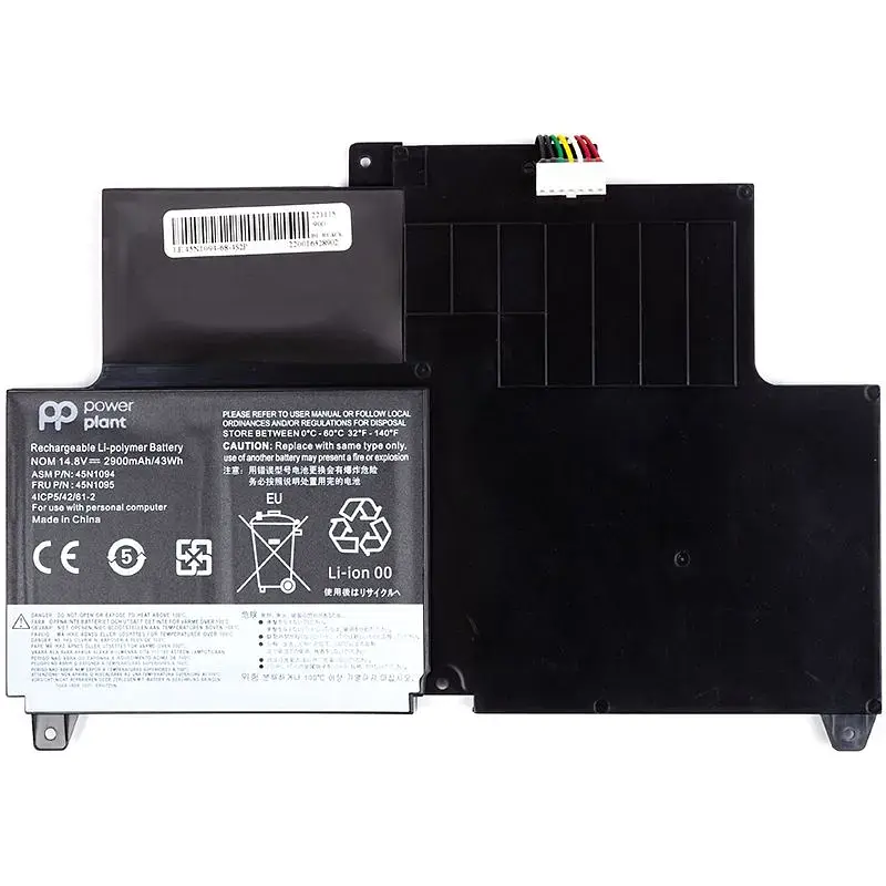 Акумулятор PowerPlant для ноутбуків LENOVO ThinkPad S230u (45N1094) 14.8V 2900mAh (NB481828) - фото 2