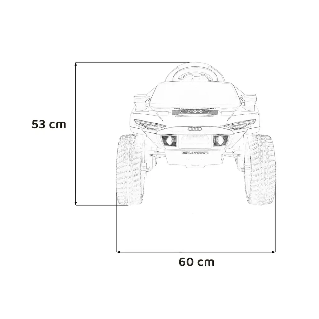 Дитячий електромобіль Ramiz Audi RSQ E-TRON 12 В,Gray (PA.HL618.SZA) - фото 2