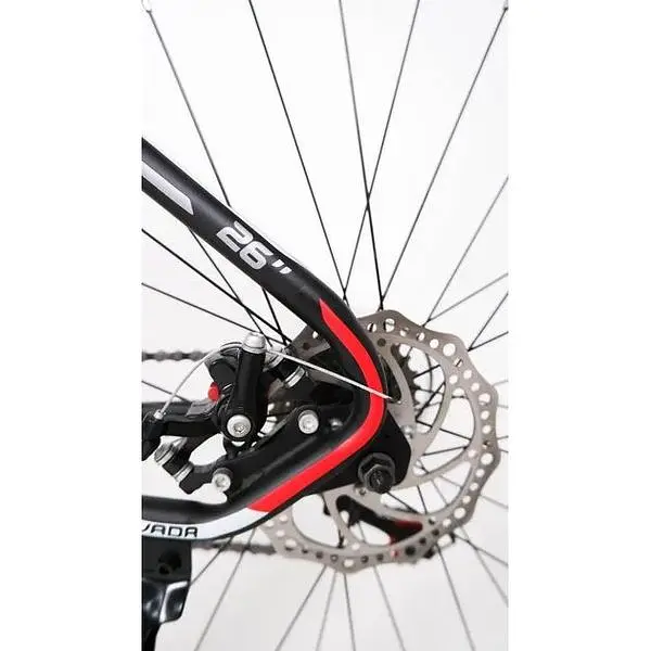 Електровелосипед Azimut Nevada 29 дюймів 500W 13Ah чорно-червоний - фото 4