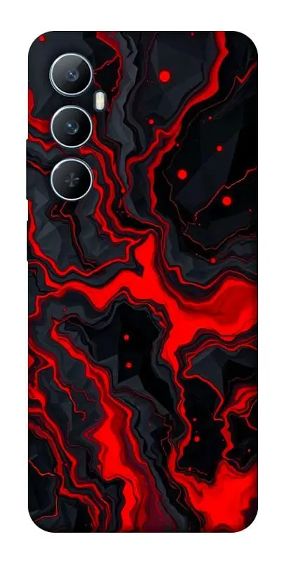 TPU чохол Demsky Black red marble для Realme C65 4G