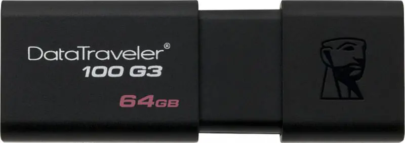 USB Flash Kingston DataTraveler 100 G3 USB 3.0 64Gb 2pcs Black - фото 3