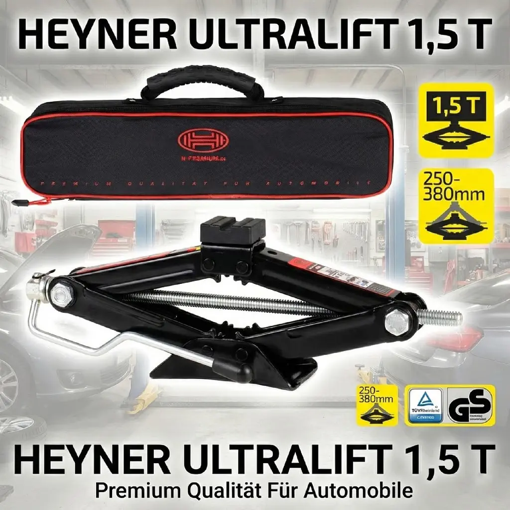 Домкрат механічний ромбоподібний Heyner UItraLift 1.5 т (347150) - фото 2