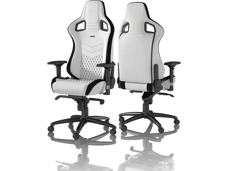 Крісло геймерське Noblechairs Epic Series White/Black (NBL-PU-WHT-001) - фото 3