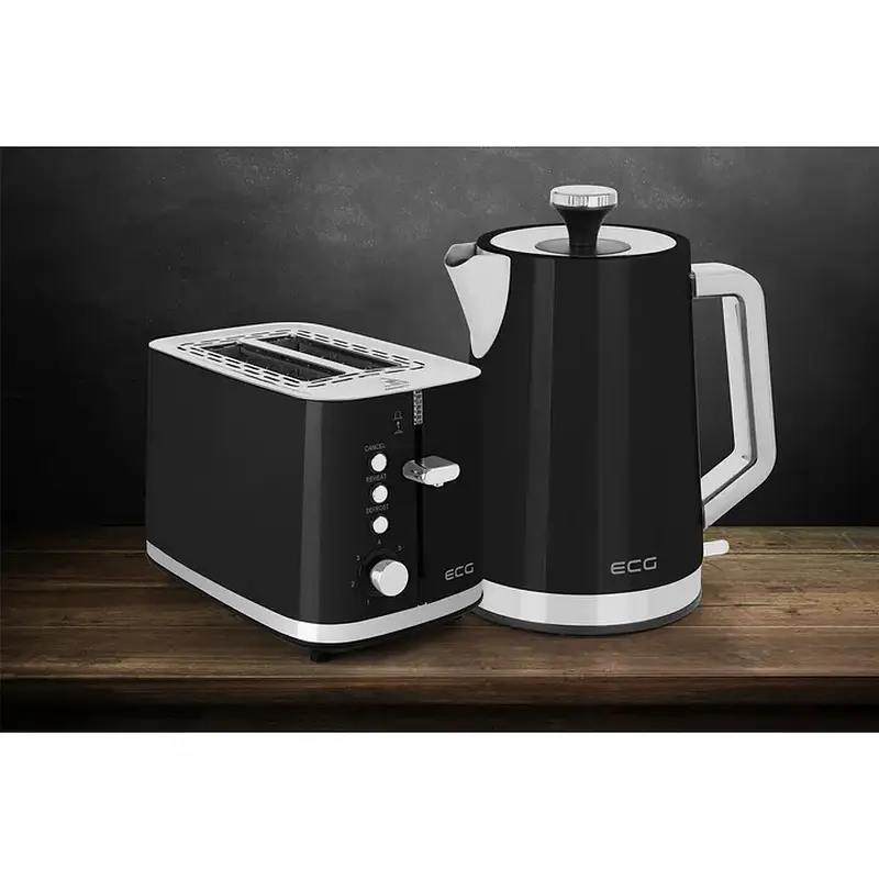 Тостер ECG ST 2766 Vintage Nero - фото 4