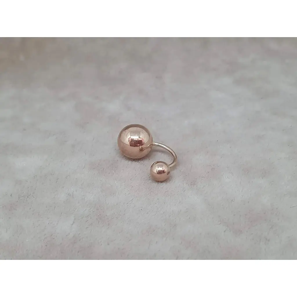 Золота сережка-пірсинг Favoritum. 310129_9 - фото 2